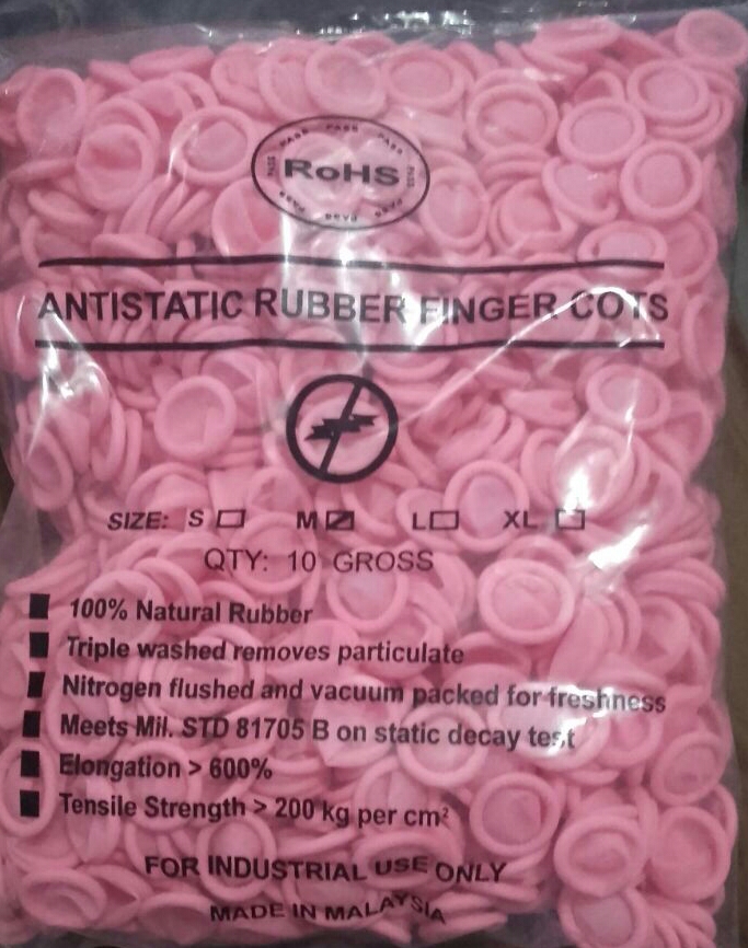 Antistatic Finger cots pink 